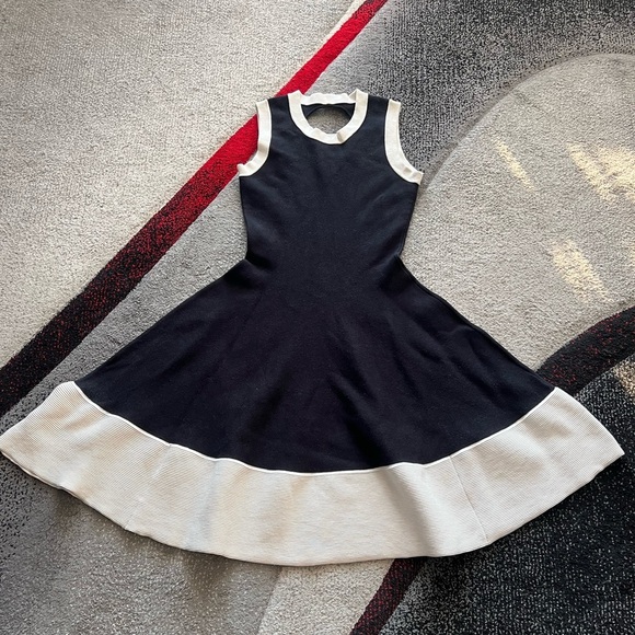 Kate Spade Quincy Brighton Black And Cream Cocktail Dress - Picture 3 of 6